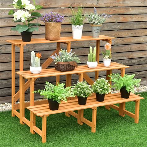 outdoor stand for potted plants